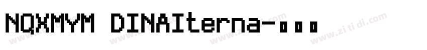 NQXMYM DINAIterna字体转换